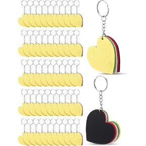 50 Pcs Plan of Salvation Keychains Christian Religious 5 Colors Keychain Felt Heart Wordless Keychain for Prayer Women Men Sunday Communion Church Souvenir Faith Gospel Tract Gift