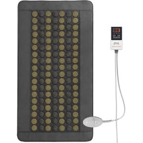 UTK Far Infrared Tourmaline Heating Pad for Full Back Pain Relief - Infrared Therapy Heating Pads - Medium T-Plus (38" X 21"), Auto Shut Off and Travel Bag Included