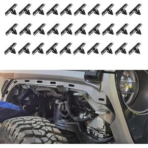 HAOBO 30PCS Fender Flare & Rocker Moulding Clip, Bumper Retainer Clips Replaces OEM #68039280-AA, Automotive Accessories Compatible with Jeep Wrangler JK & Unlimited JK Ram 4500 Ram 5500