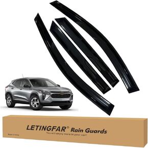 Tape-on Rain Guards for 2024 2025 Chevy Trax, for 2024 2025 Chevrolet Trax Accessories，Side Vent Visors Shades Window Deflectors for Chevy Trax