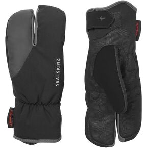 Barwick Waterproof Extreme Cold Weather Cycle Split Finger Glove | Black | Large