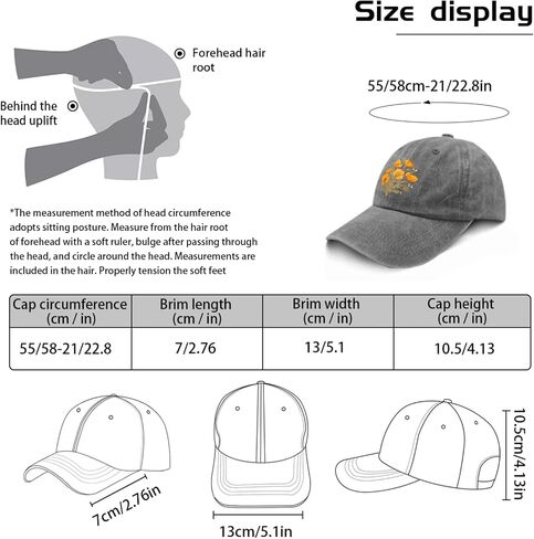 California Poppies Vintage Hats for Women Baseball Cap Stylish Washed Workout Hats Breathable, Pigment Gray in Saudi Arabia