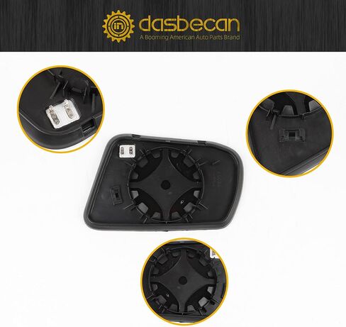 Dasbecan Left driver rearview mirror Glass heated with Backing Plate Compatible with Nissan Altima Sentra 2013 2014 2015 2016 2017 2018 Replace 963663TH0A LH in Kuwait
