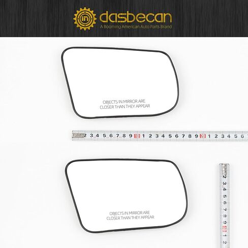 Dasbecan Left driver rearview mirror Glass heated with Backing Plate Compatible with Nissan Altima Sentra 2013 2014 2015 2016 2017 2018 Replace 963663TH0A LH in Kuwait