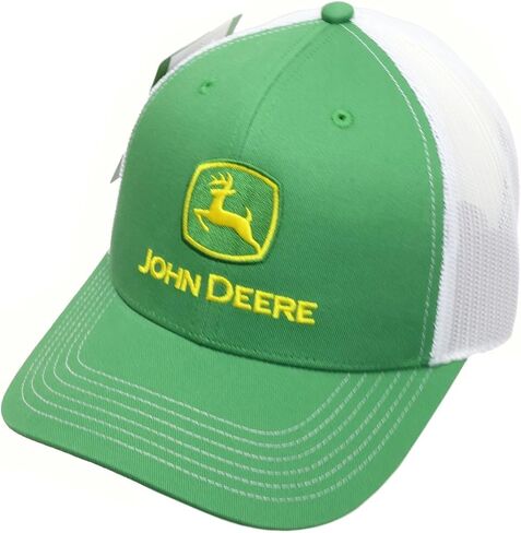John Deere Baseball Cap Trucker Hat 13083346Grwh Current Baseball Cap Trucker Hat Trademark Embroidery Gryw Green/White in Saudi Arabia