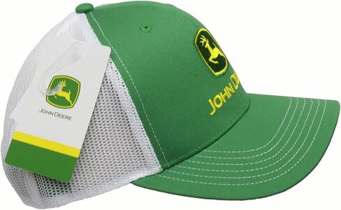 John Deere Baseball Cap Trucker Hat 13083346Grwh Current Baseball Cap Trucker Hat Trademark Embroidery Gryw Green/White in Saudi Arabia
