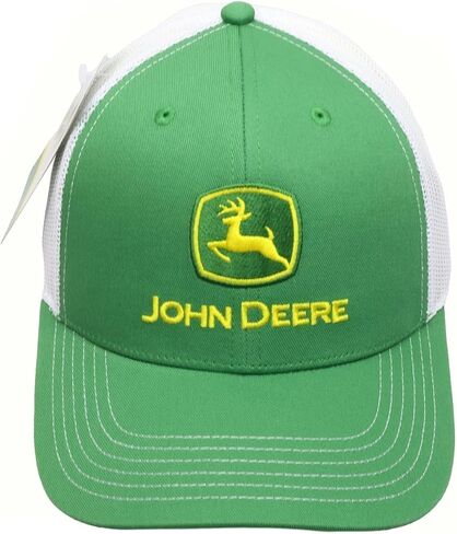 John Deere Baseball Cap Trucker Hat 13083346Grwh Current Baseball Cap Trucker Hat Trademark Embroidery Gryw Green/White in Saudi Arabia