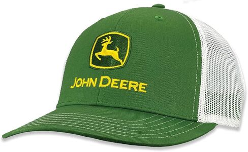 John Deere Baseball Cap Trucker Hat 13083346Grwh Current Baseball Cap Trucker Hat Trademark Embroidery Gryw Green/White in Saudi Arabia