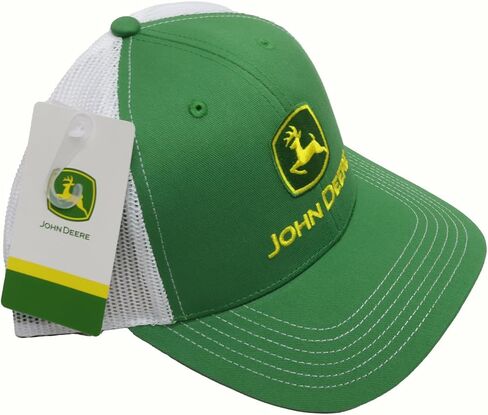 John Deere Baseball Cap Trucker Hat 13083346Grwh Current Baseball Cap Trucker Hat Trademark Embroidery Gryw Green/White in Saudi Arabia