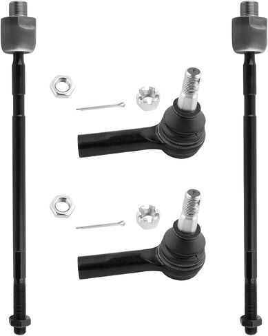 ES3466 EV396 Front Inner & Outer Tie Rod Ends Fits Nissan Pathfinder 1996 1997 1998 1999 2000 2001 2002 2003 2004 Infiniti QX4 1997 1998 1999 2000 2001 2002 2003 Nissan Pathfinder Armada 2004 in Saudi Arabia
