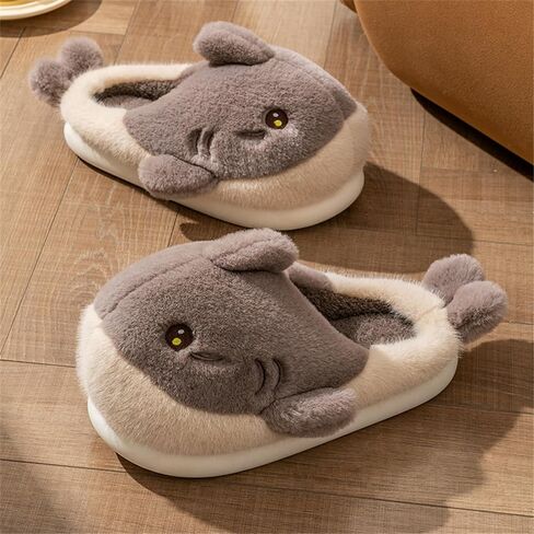 Dolphin fish slippers Men's and women's cotton slippers Cartoon slippers Household cotton slippers Cotton slippers Plush slippers in Kuwait