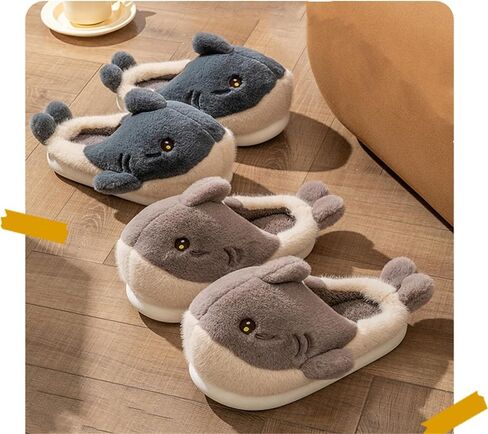 Dolphin fish slippers Men's and women's cotton slippers Cartoon slippers Household cotton slippers Cotton slippers Plush slippers in Kuwait