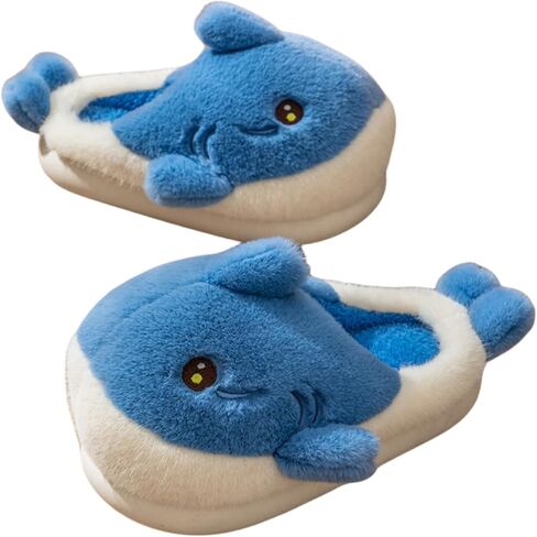 Dolphin fish slippers Men's and women's cotton slippers Cartoon slippers Household cotton slippers Cotton slippers Plush slippers in Kuwait