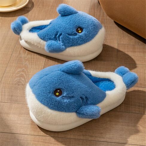 Dolphin fish slippers Men's and women's cotton slippers Cartoon slippers Household cotton slippers Cotton slippers Plush slippers in Kuwait