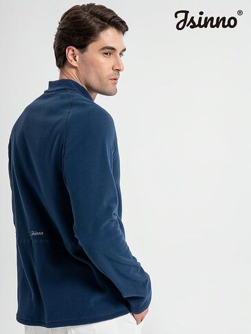 Men's Lightweight Fleece Pullover - Half-Zip - Perfect for Hiking, Outdoor, Trekking - Breathable Warmth, Anti-Static in Saudi Arabia