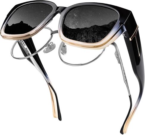 Night Vision Driving Glasses Fit Over Glasses for Women Men, Anti Glare Glasses Polarized Night Driving Glasses in Saudi Arabia