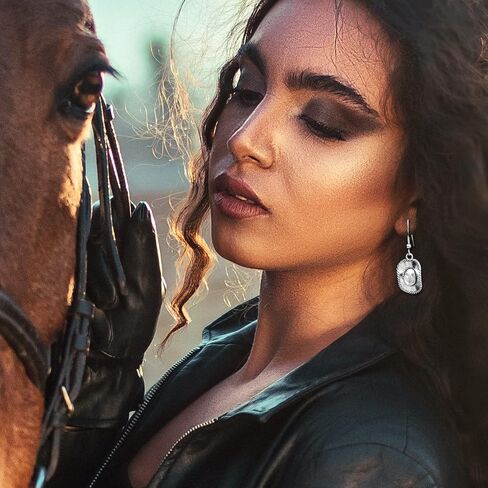 RechicGu Western West Cowgirl Cowboy Hat Drop Dangle Earrings Texas Spur Dangle Rodeo Boho Fancy Dress Costume in Saudi Arabia
