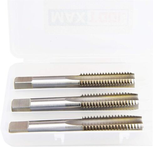 MaxTool 5/16-24 Hand Thread Taps Set Including Taper+Plug+Bottom HSS M2 Taps Set 24 TPI FULLY GROUND RIGHT HAND; HSF02W00R020F in Saudi Arabia