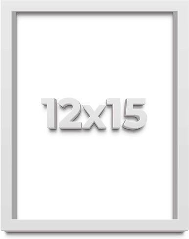 16x20 Shadow Box White Solid Pine Wood Display Frame with Acid-Free Backing UV Acrylic & Hanging Hardware with 0.75" Usable Depth and 0.75" Frame Moulding Width in Kuwait