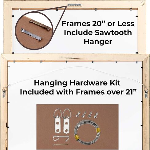 16x20 Shadow Box White Solid Pine Wood Display Frame with Acid-Free Backing UV Acrylic & Hanging Hardware with 0.75" Usable Depth and 0.75" Frame Moulding Width in Kuwait