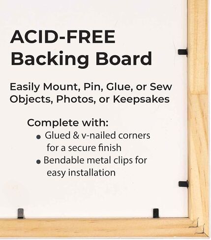 16x20 Shadow Box White Solid Pine Wood Display Frame with Acid-Free Backing UV Acrylic & Hanging Hardware with 0.75" Usable Depth and 0.75" Frame Moulding Width in Kuwait