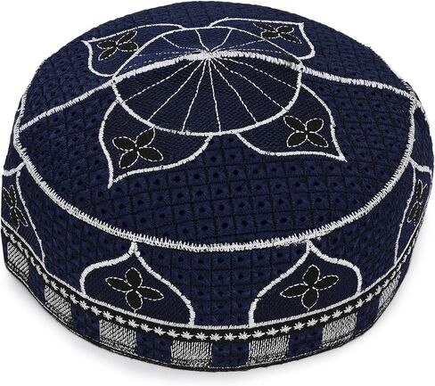 Men's Unisex Muslim Men Prayer Cap Ramadaan Cap Eid Cap Handmade Kufis Namaz Hat Beanie in Saudi Arabia