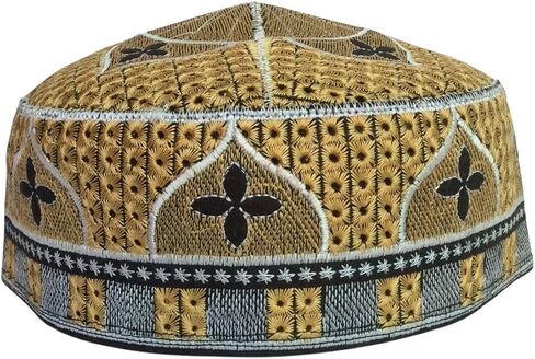 Men's Unisex Muslim Men Prayer Cap Ramadaan Cap Eid Cap Handmade Kufis Namaz Hat Beanie in Saudi Arabia