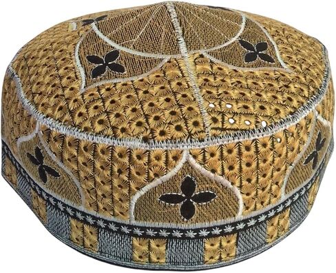 Men's Unisex Muslim Men Prayer Cap Ramadaan Cap Eid Cap Handmade Kufis Namaz Hat Beanie in Saudi Arabia