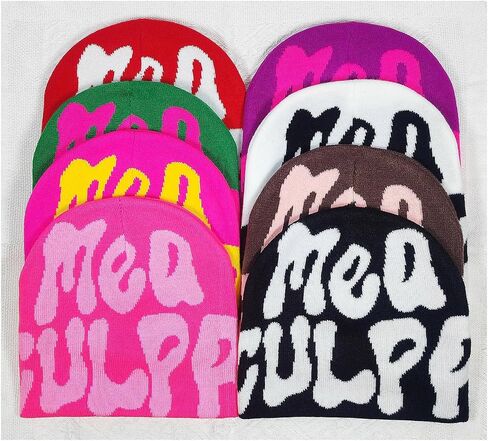 Y2k Graphic MEA Beanie Women Men, Ideal Gift Winter Culpa Hat in Saudi Arabia