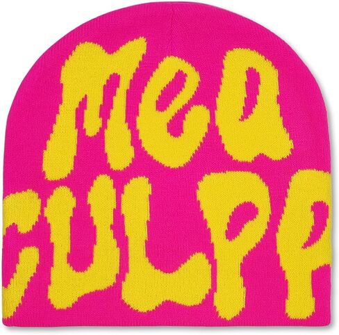 Y2k Graphic MEA Beanie Women Men, Ideal Gift Winter Culpa Hat in Saudi Arabia