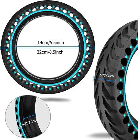50/75-6.1 Scooter Tire for Gotrax Replacement Tire,Solid Tire for Gotrax GXL V2/XR and Xiaomi Pro 2/M365 Pro,8.5 inche Electric Scooter Tire Replacement with Installation Tools (Red) in Saudi Arabia