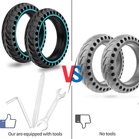 50/75-6.1 Scooter Tire for Gotrax Replacement Tire,Solid Tire for Gotrax GXL V2/XR and Xiaomi Pro 2/M365 Pro,8.5 inche Electric Scooter Tire Replacement with Installation Tools (Red) in Saudi Arabia