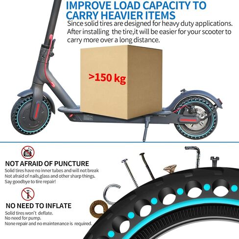 50/75-6.1 Scooter Tire for Gotrax Replacement Tire,Solid Tire for Gotrax GXL V2/XR and Xiaomi Pro 2/M365 Pro,8.5 inche Electric Scooter Tire Replacement with Installation Tools (Red) in Saudi Arabia