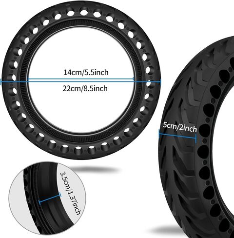 50/75-6.1 Scooter Tire for Gotrax Replacement Tire,Solid Tire for Gotrax GXL V2/XR and Xiaomi Pro 2/M365 Pro,8.5 inche Electric Scooter Tire Replacement with Installation Tools (Red) in Saudi Arabia