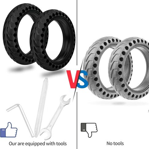 50/75-6.1 Scooter Tire for Gotrax Replacement Tire,Solid Tire for Gotrax GXL V2/XR and Xiaomi Pro 2/M365 Pro,8.5 inche Electric Scooter Tire Replacement with Installation Tools (Red) in Saudi Arabia