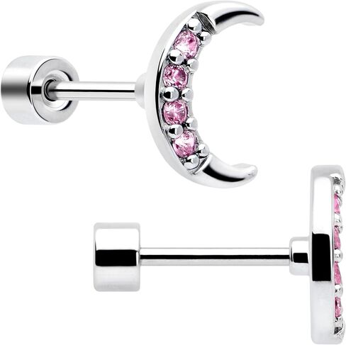 Body Candy Flat Back Earrings Studs - 3 Pairs of Stylish Surgical Stainless Steel Flat Back Earrings for Women - Sparkly CZ Stud Earrings Set for Women Men for Earlobes and Cartilage Hypoallergenic in Kuwait