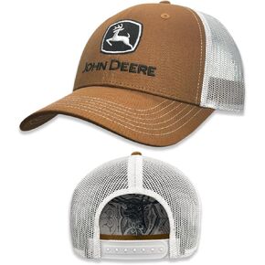 John Deere Baseball Cap Trucker Hat 13083340 Current Baseball Cap Trucker Hat Trademark Embroidery Khaki