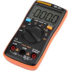 AN8008 True-RMS Digital Multimeter Supports Continuity Testing, Testing, Diode Testing AC DC Voltage Ammeter Current Ohm Meter