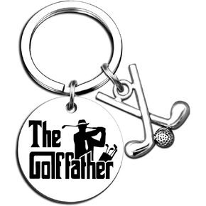 Golf Gifts for Dad Golf Father Keychain Best Gifts for Elderly Dad Golf Gifts for Men Golfers Christmas Birthday Father Day Best Present for Daddy from Daughter Son Cool Gifts for Golfer