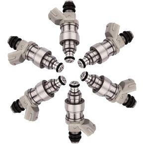 OCPTY Fuel Injector, 6pcs 4 Holes Replacement Fuel Injectors Engine Part fit for 1995 1996 1997 1998 Toyota T100 Tacoma 3.4L,1996 1997 1998 Toyota 4Runner 3.4L,1996 Toyota Tacoma 2.7L