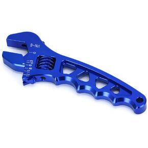 PTNHZ AN Adjustable Wrench Lightweight Aluminum AN3-AN12 Hose Fitting tool spanner(Red)