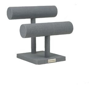 Hives and Honey 6006-341 Bracelet bar 2 Tier 8.25" Display Stand, Grey Linen