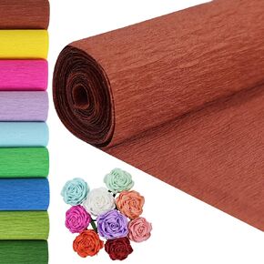 BEISHIDA White Crepe Paper,9.8 Inch Wide 8ft Long Crepe Paper Sheet, White Crepe Paper Roll for Flower Making, Heavy Crepe Paper for Birthday Wedding Holiday Party Decoration,DIY Craft(2Rolls)