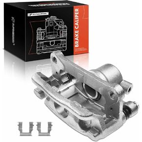 A-Premium Disc Brake Caliper Assembly with Bracket Compatible with Select Mitsubishi Models - Montero 1992 1993 1994 1995 1996 1997 1998 1999 2000, V6 3.0L, V6 3.5L - Rear Left Driver Side