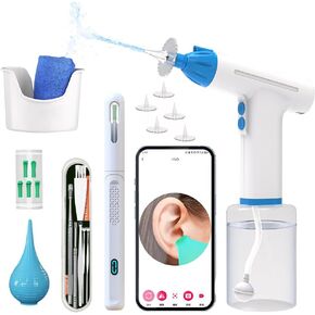 BAUSATZ Ear Wax Removal Tool, Ear Cleaning Kit, Ear Irrigation Flushing System, Ear Wax Removal Endoscope Otoscope,Safe and Effective Ear Flush Kit with Ear Cleaner