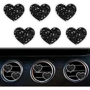 6 Pcs Heart Air Vent Clips, Cute Heart Car Air Fresheners Vents Clips Funny Car Diffuser Vent Clips Car Interior Decor Charm Cute Car Accessories Car Decoration for Women Automotive (Daisies) in Kuwait