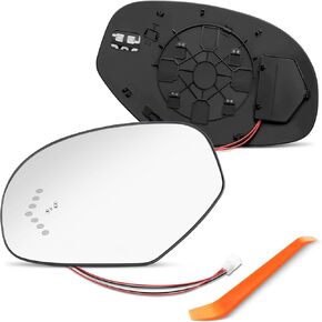 Passenger Side Mirror Replacement For 2009-2014 Chevrolet Chevy Suburban, Tahoe, GMC Yukon, Cadillac Escalade - Right Side Mirror Glass with Turn Signal and Blind Spot Detection System