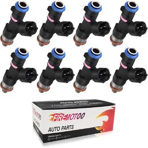 Fuel Injectors set of 8 Compatible with Nissan Armada 2005-2014 Frontier 2006-2014 Xterra 2005-2014 Titan 2004-2012 Pathfinder 2004-2010 Replace 0280158007 12 Holes