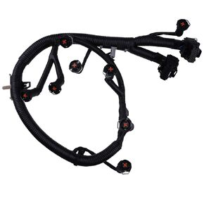 JEENDA FICM Engine Fuel Injector Complete Wire Harness 5C3Z9D930A 5C3Z-9D930-A Compatible with Ford Vehicles F250 F350 F450 F550 Powerstroke 6.0L Diesel 2003-2007