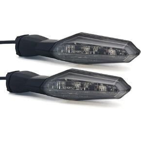 Led Turn Signal Lights For KAWASAKI Ninja 250 400 ZX-10R ZX-10R SE ZX-6R 650 ER-6n Z900 Z1000 (Smoke Lens)